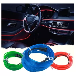Tira Led Interior Para Auto / 5m / Flexible Rojo/azul/verde