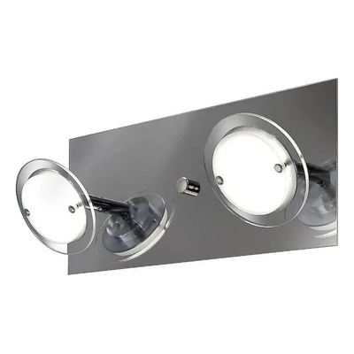 Aplique 2 Luces Onix Led 14w Alta Potencia Deco Moderno Cromo/neutro Neutro