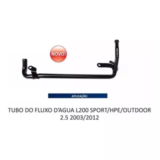 Tubo Agua Bloco L200 Sport Hpe Outdoor 2.5  2003 A 2012