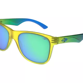 Óculos De Sol Mormaii Milão Time Brasil Com Proteção Uv Cor Amarelo Cor Da Armação Amarelo Cor Da Haste Verde