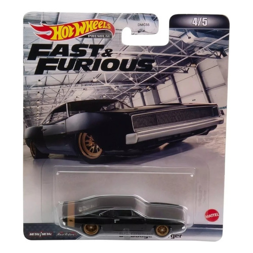Hot Wheels 68 Dodge Charger Rapido Y Furioso Color Negro