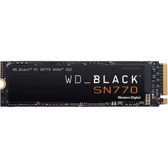 Disco Ssd Wd Black 250gb Sn770 Nvme 4000 Mbps Color Negro