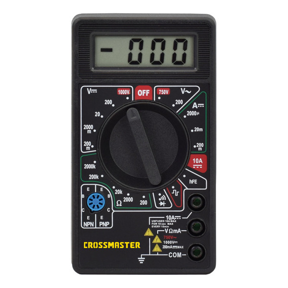 Multímetro Digital-tester 200-1000 Volts-crossmaster 9936583