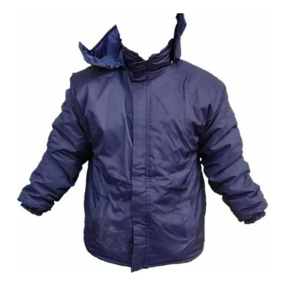 Campera Trucker Térmica Impermeable Azul 