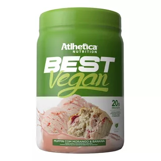Atlhetica Nutrition Best Vegan Protein Muffin Com Morango & Banana 500g