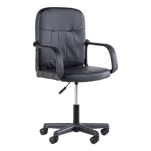 Silla De Escritorio Ejecutiva Ergonomica Ajustable Negro Material del tapizado Vinil y nailon