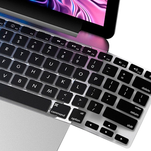 Protector de teclado de silicona para Apple MacBook13air - Color negro