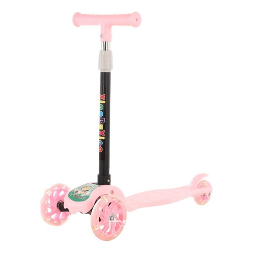 Patineta scooter de pie Crusec Scooter LED  rosa para niños