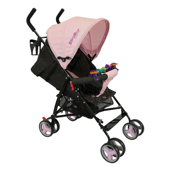 Carriola De Bastón Plegable Para Bebé Kool Baby Car-104 Rosa