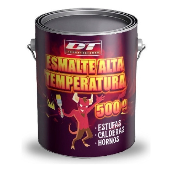 Esmalte Alta Temperatura 500º Calefactor Estufa - 1 Lt