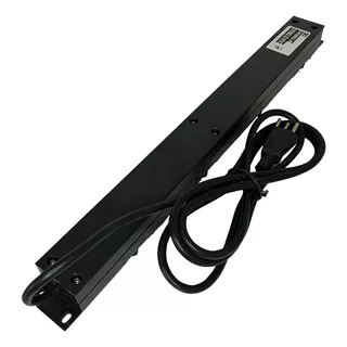 Régua Filtro De Linha 04 Tomadas Abs Bivolt 10a P/ Rack 19''