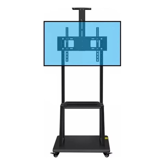 Soporte Tv Movil Con Ruedas 32 A 75 Base Pedestal Stand 1700 Marca Aspor Rack De Televisor Desplazable Soporta 55kg Facil Armado 145cm De Altura Base Stand Notebook Plataforma Armable Alta Calidad