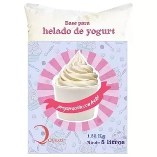 Base En Polvo P/ Helado Suave Yogurt Natural 1 Bolsa/8 L