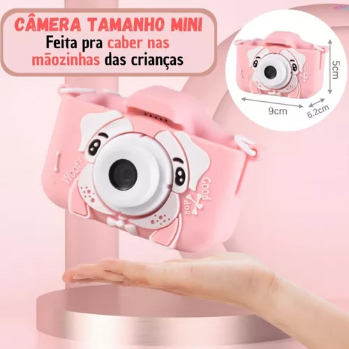 DM.ECOM maquina fotografica infantil, camera infantil, presente para  criança, presente de natal, brinquedo para criança, camera do cachorrinho,  camera do gatinho, camera fotografica do cachorrinho, camera digital para  criança color azul