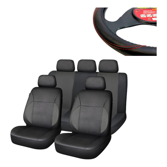 Cubreasiento En Eco Ecuero + Cubrevolante Premium