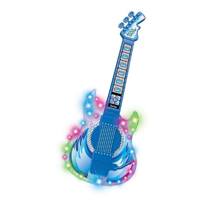 Guitarra C/ Microfone Pedestal Rock Show Azul Dmt5894 Dmtoys