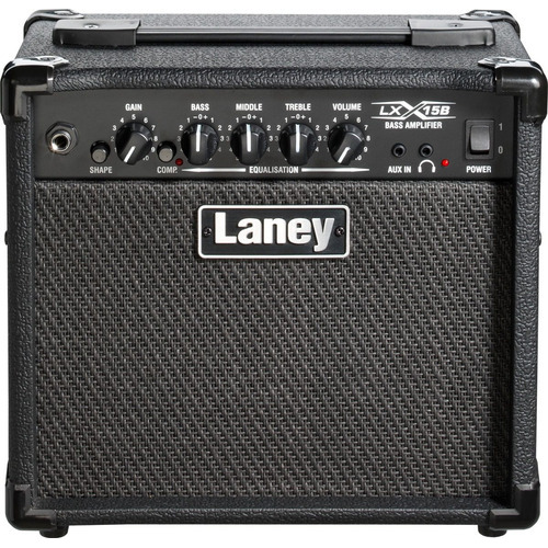 Amplificador De Bajo Eléctrico Laney Lx15b Color Negro 220V
