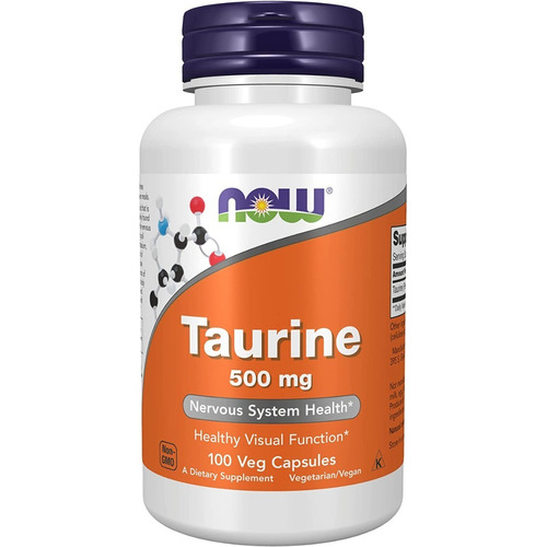 Taurine 500 Mg 100 Caps - Now Foods