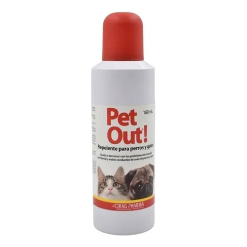 Repelente Perros Y Gatos Pet Out Spray 160ml 