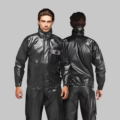 Conjunto Capa De Chuva Alba Europa Pvc  Masculino Motociclis