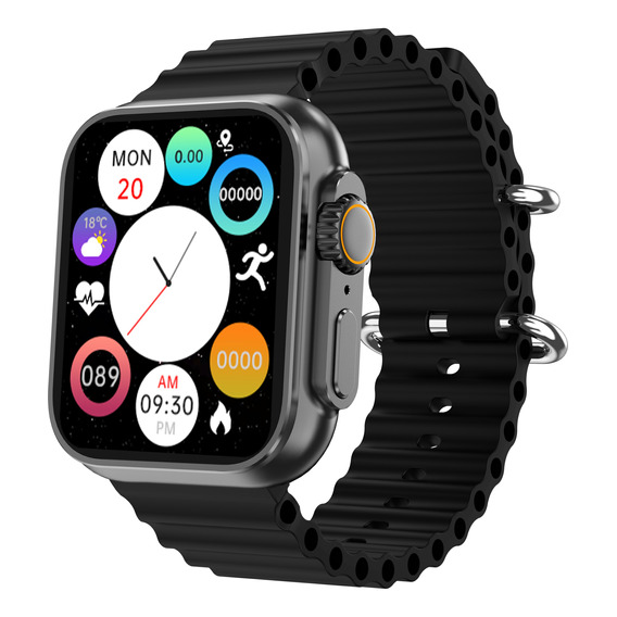 Smartwatch Reloj Inteligente Jd Praga Negro + Malla Regalo 