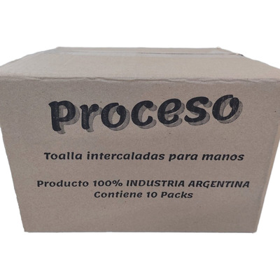 6 Cajas De Toallas Intercaladas Proceso 10 Packs X Caja