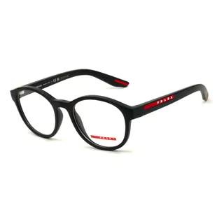 Óculos De Grau Prada Linea Rossa Preto Fosco Vps07p Dg0-1o1