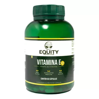 Vitamina E Acetato De Tocoferol 400mg 60cps Equity Nutrition