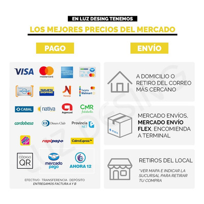 Colgante Vidrio Negro 40cm Espejo Deco Moderno Apto Led Tom Negro