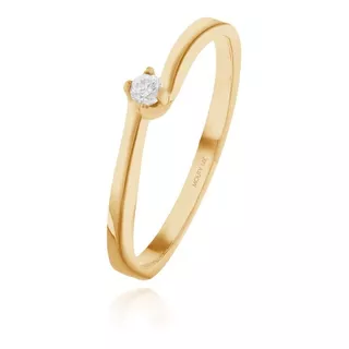 Anillo De Compromiso Olivia En Oro 14 Kilates  Amor Mouty