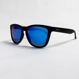 Óculos De Sol Yopp Clássico Lente Polarizada Sangue Azul Cor Preto