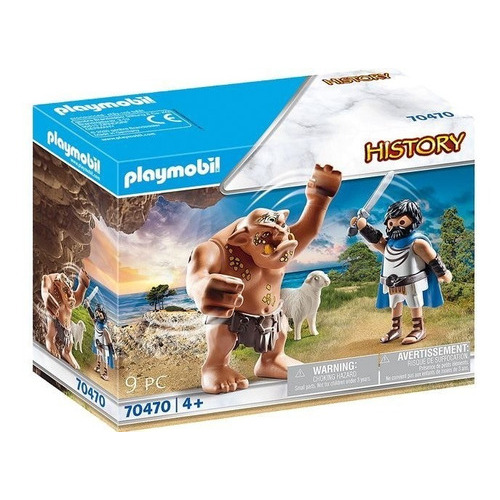 Playmobil Historia 70470 Odiseo Y El Ciclope Polifemo Cantidad De Piezas 9