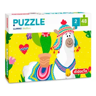2 Puzzles Para Niños Llamas 48 Piezas Didacta