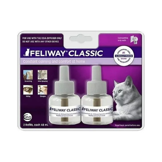 Feliway Classic X2 Repuesto Difusor Gatos 