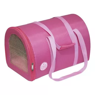 Bolsa Transporte Para Gatos Cachorros Mala Caixa Pet Rosa