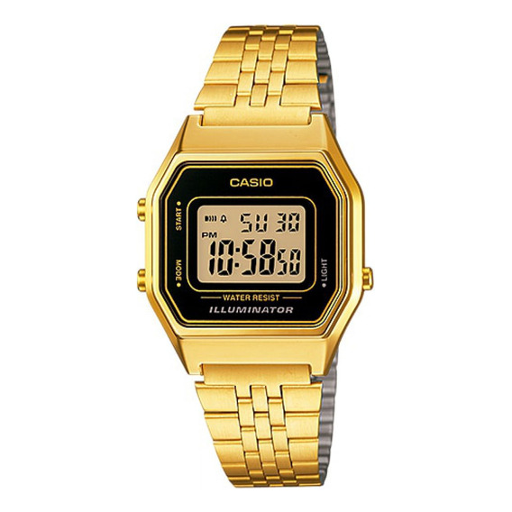 Reloj Para Unisex Casio La-680wga-1 Dorado