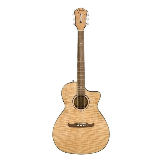Guitarra acústica Fender Alternative FA-345CE 0971343021 para diestros natural walnut brillante