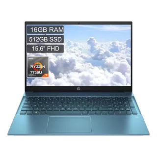 Portátil Hp Pavilion 15-eh3003la Ryzen7 7730u 16gb 512gb Fhd Color Azul Niebla