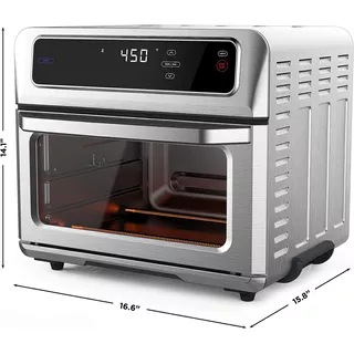 Horno De Mesa Eléctrico Chefman Rj50-ss-t 20l Stainless Steel 120v