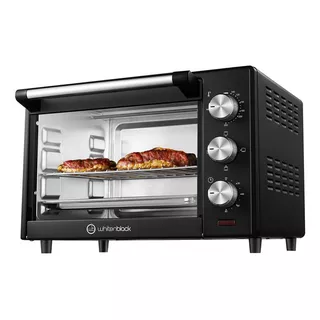 Horno Eléctrico Whitenblack Aowb25 25lts 250º Timer 60 Min Color Negro