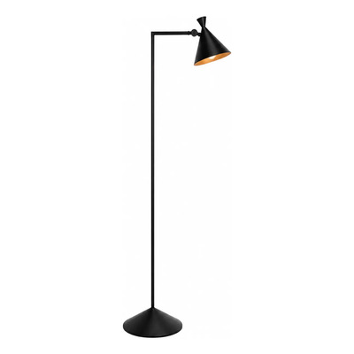 Lampara De Pie Noven Diseño Moderno Minimalista Apto Led  Negro