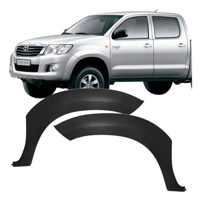 Moldura Do Paralama Dianteiro Hilux 2012 A 15 Preto Par