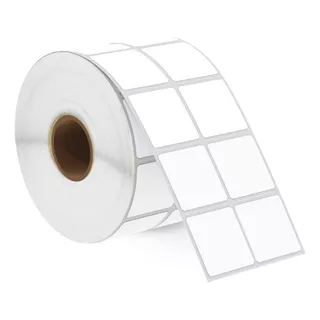 Etiquetas Térmicas Directas 1x1 PuLG Adhesivas - Rollo 4000 Color Blanco