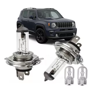 Lâmpadas Farol Jeep Renegade 2015 2016 2017 2018 2019