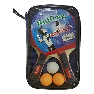 Raquetas Ping Pong Tenis Mesa Fl Concavo 3 Pimpones Estuche