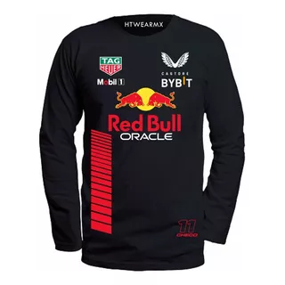 Playera Manga Larga Checo Perez F1 Rb 2023 