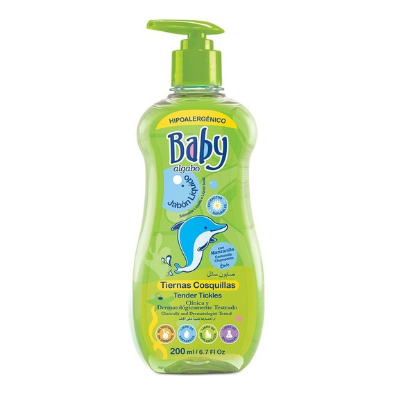 Baby Jabón Liquido Con Válvula 200ml Algabo