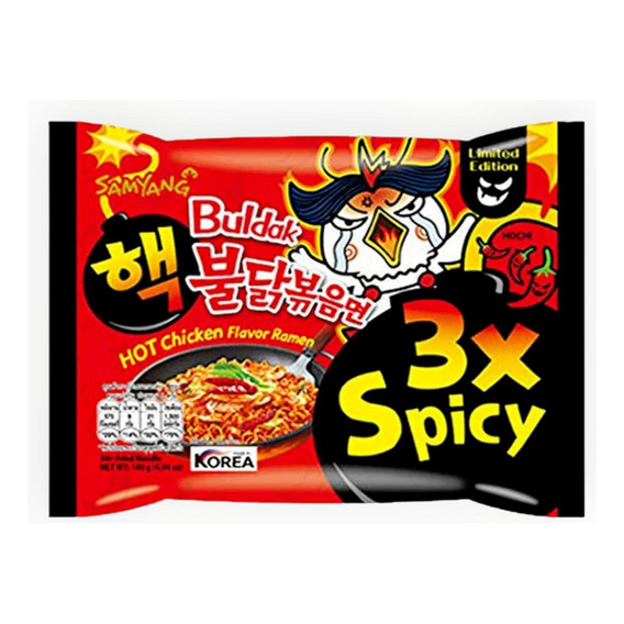 Ramen Coreano Samyang Picante 3x Sopa Instantánea. Atrévete.