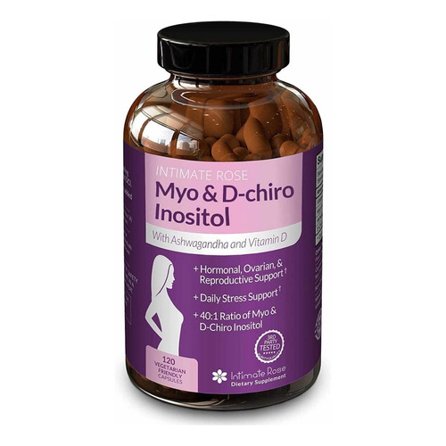 Suplemento en cápsula Intimate Rose  Myo and D-Chiro Inositol myo inositol en pote 120 un
