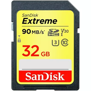 Tarjeta De Memoria Sandisk Sdsdxve-032g-gncin  Extreme 32gb